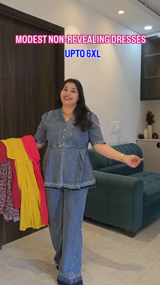 Modest Non-revealing Dresses upto 6xl 🔥
Plus sizes also available 
Comment for links 🔗 
Follow @glam.khush #glamkhush #khushbuagrawal