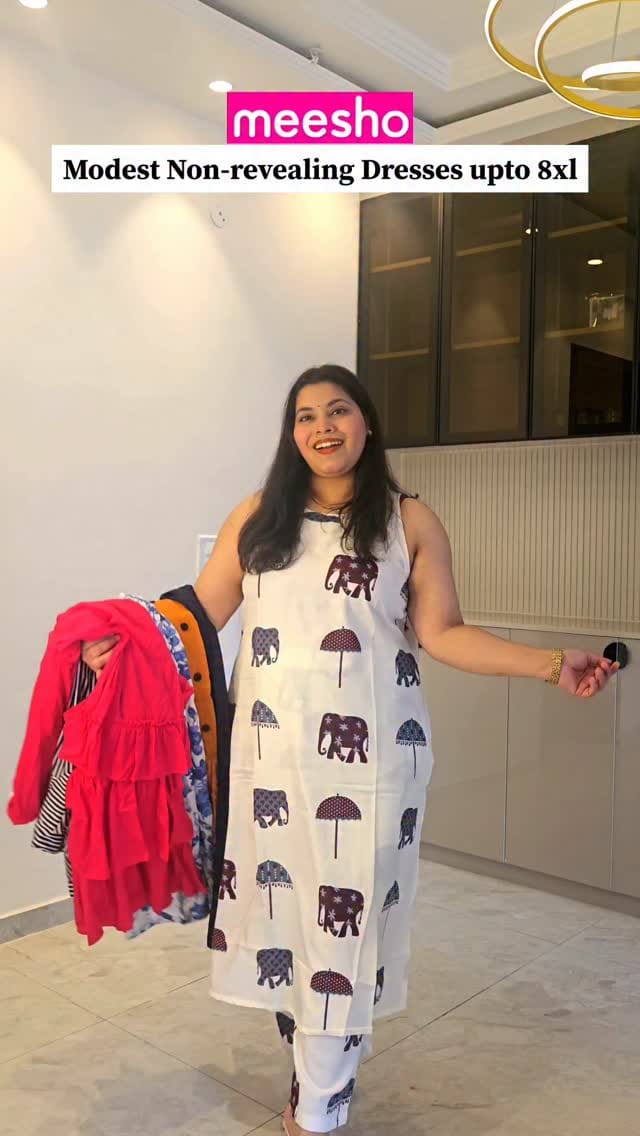 @meeshoapp modest Non-revealing dresses upto 8xl 🔥
Comment for links 🔗 
Follow @glam.khush #glamkhush #khushbuagrawal