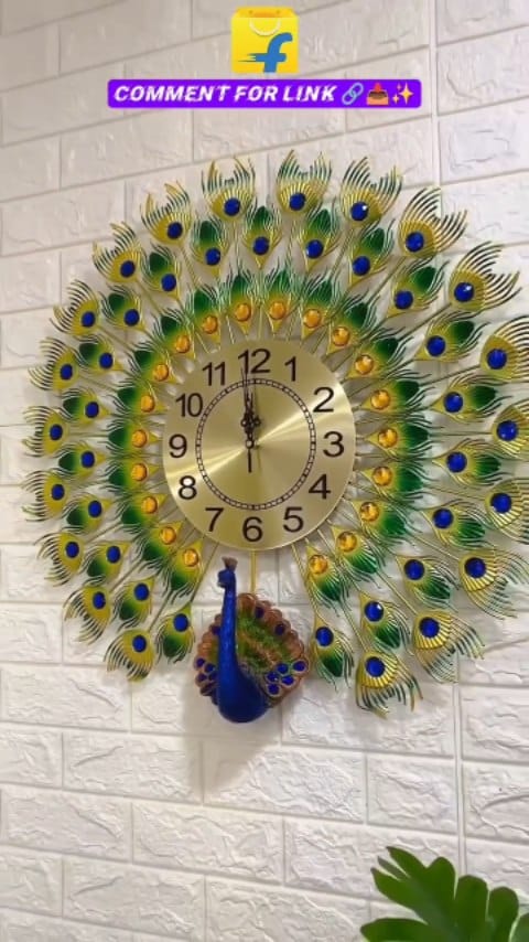 Comment for links @meeshoapp #meeshohaul#meeshoreviews#meeshoproducts#flipkart#flipkarthaul #peacockwallclock