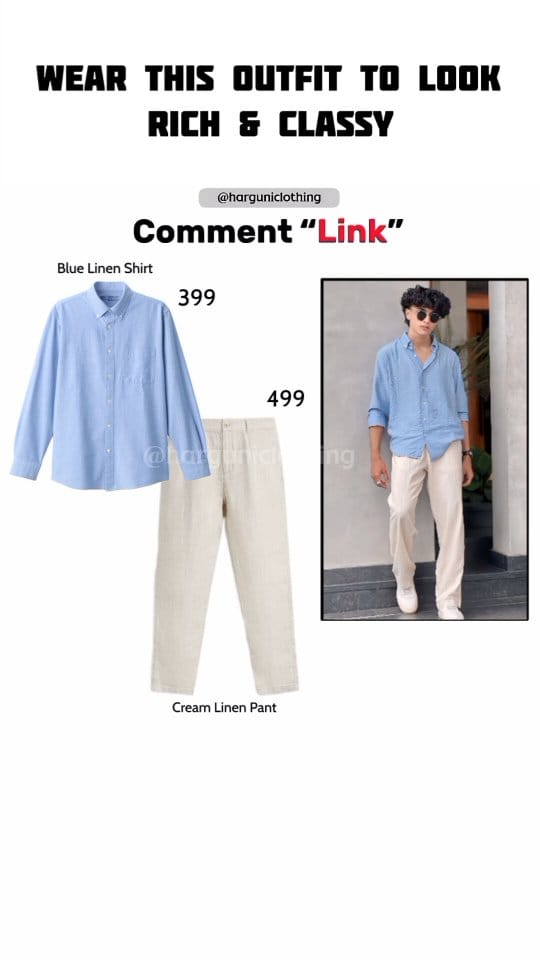 Comment "Link" For Outfits 🔗
Oldmoney outfits Link in bio! ⚜️🫶🏻
.
Follow: @harguniclothing
.
.
.
.
#oldmoney #oldmoneyaesthetic #oldmoneystyle
#oldmoneyfashion #oldmoneyvibes #oldmoneyoutfits #colors #colorcombination
#fashion #fashionstyle #fashionblogger #starboy #starboyoutfits #fashiondesigner
#colourcombination #classy  #elegance #elegant #harguniclothing #elegancia#explorepage #oldmoneyoutfits #oldmoneymen #menwithclass #harguni