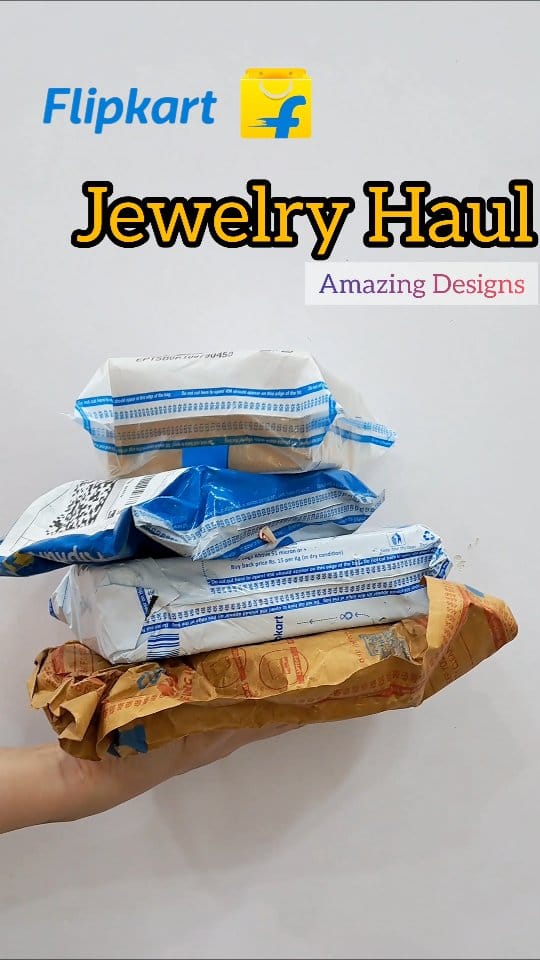 Jewelry haul from Flipkart! ✨ 
So excited to unbox all these beautiful pieces.
Which one is your favorite? 
#FlipkartFashion #JewelryHaul #reelitfeelit #reelkarofeelkaro #reels #reelsinstagram  #SparkleAndShine #JewelryLover #NewIn