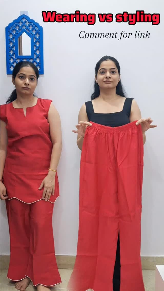 Same Outfit, Different Vibe 😍
Comment for link 
#wearingvsstyling #hdfashionofficial #partywear #coordset #tshirtlovers #instagood #instadaily #instalike #foryou #reelsinstagram #reelitfeelit #reelskarofeelkaro #instafashion
