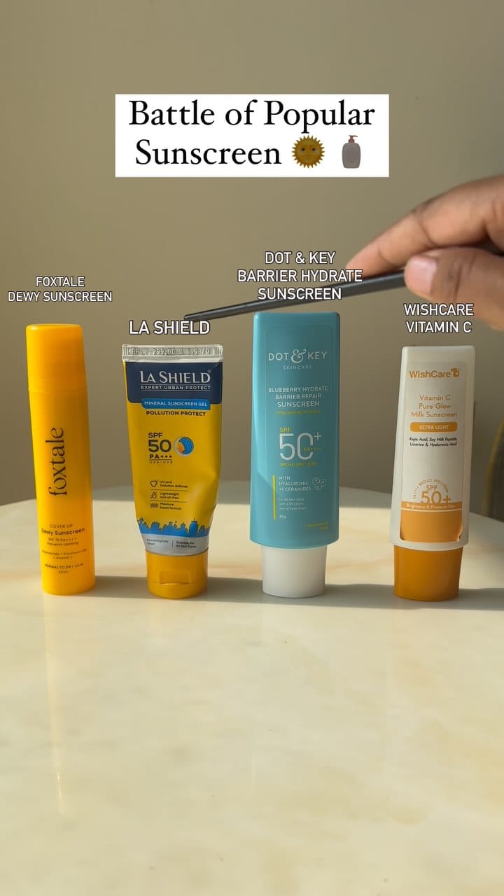 Comment for Link of Best Suncreen 🌞 🔗 Battle of Popular Sunscreen ✨✅
.
.
#battleofsunscreen #bodycareproductsthatwork #bodycareproducts #reviewskincare #skincareguide #skincareproductsthatwork #productsreview #review #skincaretips