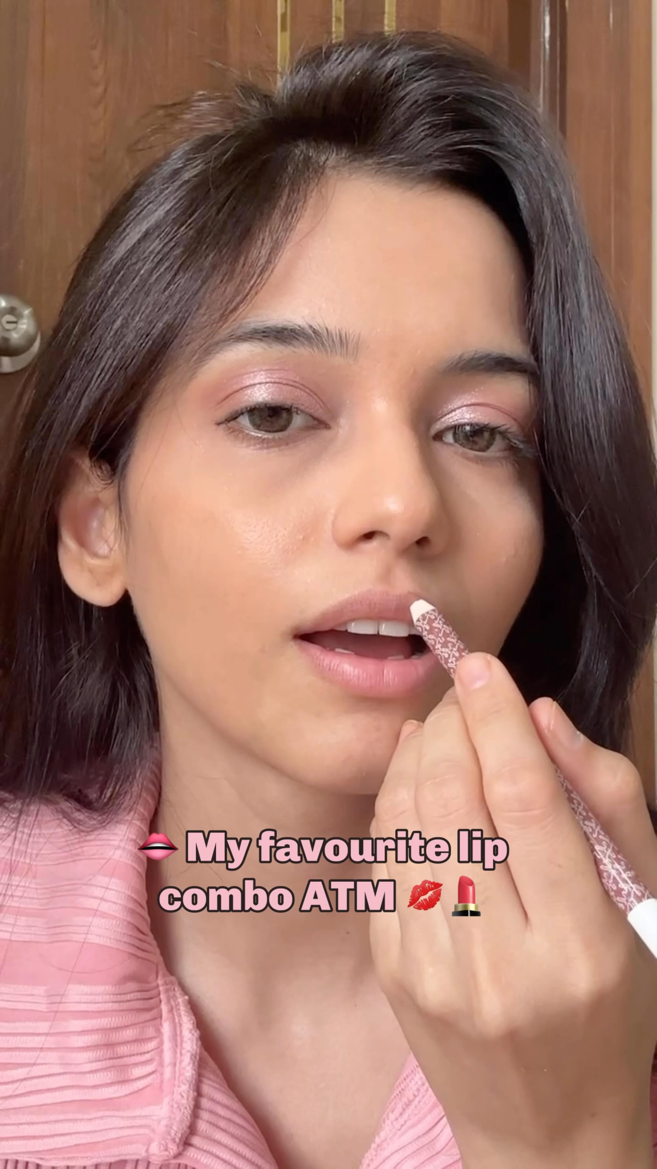 Comment “DM” for links 🔗
Shade : etude-cool pink on top 
Liner: kaybeauty-hype