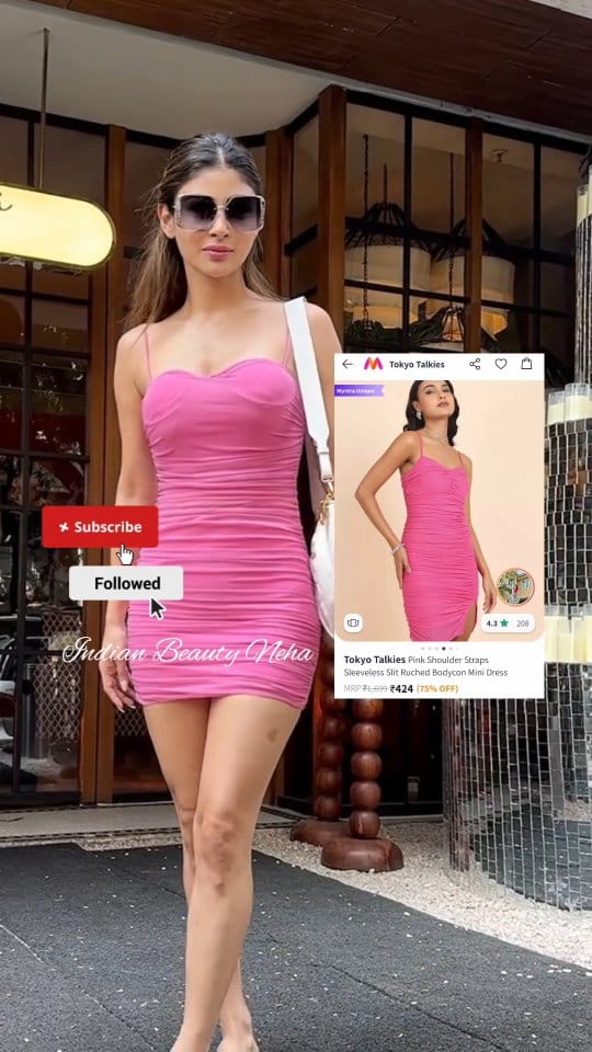 Recreating Mouni Roy's Look ✨
[Recreation, Celebrity, Outfit, Fashion, Bollywood, Actress, Myntra, Pink Shoulder Straps Sleeveless Slit Ruched Bodycon Mini Dress, Colourblocked Half Moon Hobo Bag, Women Embellished Open Toe Denim Slides Flats, Unisex Square Sunglasses with Polarised and UV Protected Lens]
#mouniroy #recreation #celebrityfashion #celebrityoutfit #bollywood #myntra  #trending #viral #maxidress #alinedress #pinkdress #bodyconminidress #handheldbag #handbags #hobobag #sunglasses #denim #slides #flats #denimflats 
________ _______ _______ ________ 
Credit:- To the respective owner 
DISCLAIMER:- 
Copyright Disclaimer - Under section 107 of the copyright Act 1976, allowance is made for FAIR USE for purposes such as criticism, comment, news reporting, teaching, scholarship and research.
Fair use is a use permitted by copyright statues that might otherwise be infringing. Non-Profit, educational or personal use tips the balance in favour of FAIR USE.