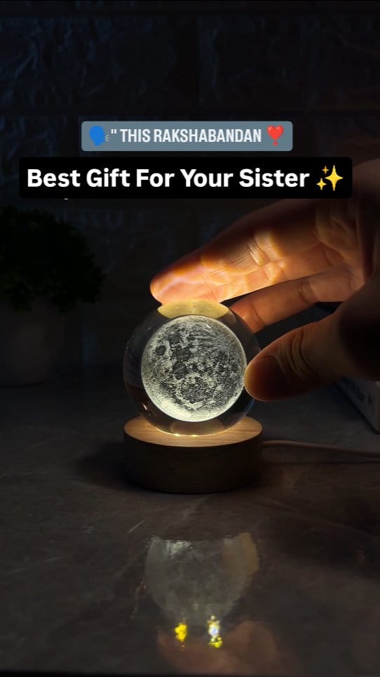 Comment Link i'll send the link 🖇️
🌕✨ The Moon… captured just for you!
Introducing the 3D Engraved Moon Crystal Ball Lamp – a mesmerizing décor piece that lights up your space and your soul. Perfect gift for dreamers, lovers, and moon addicts 🌙💛
Crafted with precision laser engraving, this glowing orb brings the moon’s magic right to your nightstand.
✅ Hyper-Realistic 3D Lunar Surface – Looks like the real moon!
✅ LED Wooden Base Stand – Warm glow with premium elegance
✅ Crystal Clear K9 Glass – Long-lasting brilliance
✅ Touch to Light Up – Simple & soothing switch
✅ USB Rechargeable – No batteries needed
🌟 Perfect For:
🌙 Bedroom Aesthetic Setup
🎁 Romantic Gifts for Lovers
🧠 Meditation & Calm Corners
✨ Lunar-Themed Décor
📸 Reels & Vibe Videos
🎄 Diwali, Christmas & Birthday Gifting
Let your room glow with the beauty of the moon – because some vibes are out of this world 💫
🛒 Grab yours before it goes out of orbit!
📦 Link in bio
#MoonCrystalBall #LunarLampVibes #3DMoonLamp #RoomGlowUp #GiftIdeas2025 #CrystalBallMagic #HomeAestheticDecor #ViralProductIndia #ReelWorthyLamp #MoonlightFeels #EngravedCrystalGift #LoverGiftIdea #BedroomVibesOnly #TabletopGlow #NightLightMagic #AmazonFindsIndia #DreamyRoomSetup #VibeCheckApproved #MoonAddictAlert #SpaceVibesOnly
#rakshabandhanspecial❤️ #giftsforsister #happyrakshabandhan❤️