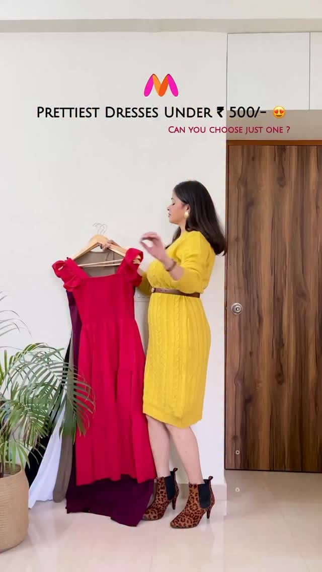 Which one is your favourite ❤️ 
Size Im Wearing is M in all, share this reel with me for links 🔗 ✅
#myntrahaul #myntrafinds #affordable #Trendy #dress #dresshaul #vacation #officewear #fyp #haul #partydresses #birthdaydress #denim #myntradresses #partywear #dresses #wishlinked 
Myntra haul, Myntra dress haul, Affordable dress haul, Dresses haul, Office wear dress haul, Birthday dress haul, Party wear dress, Denim dress haul, Dress haul