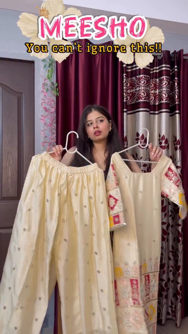Diwali Finds🤭✨ just got more better!!
Comment “link” to receive direct links in your dm🌸✨
Kurta Set from: @meeshoapp 
#meesho #meeshoapp #kurtaset #ootd #foryou #kurtilover #fashion #affordable #meeshofind #sale #diwalisale #festivewear #explorepage
