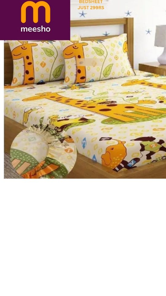 DOUBLE BEDSHEET 299 FROM MEESHO