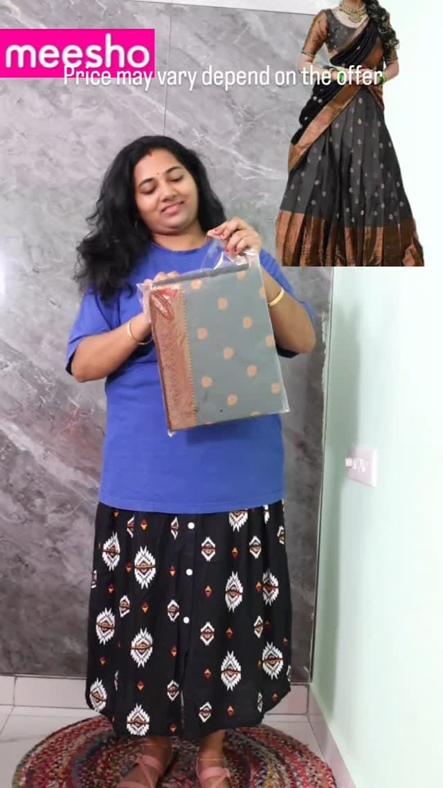 “Meesho-യിൽ നിന്നു വന്ന ഈ ദവാണി സെറ്റ് ഒരു കുഴപ്പവുമില്ല! 💃 Budget-ലും beauty-യും ഒരുമിച്ചപ്പോ ✨ #davani #meeshoreview #malayalamfashion #reels”
 #WISHLINKED