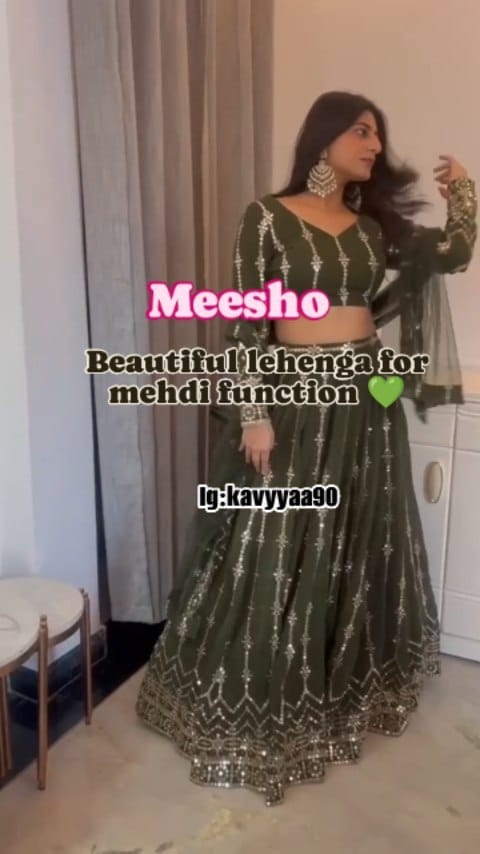 Green lehnga