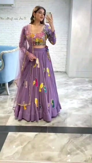 Purple lehenga