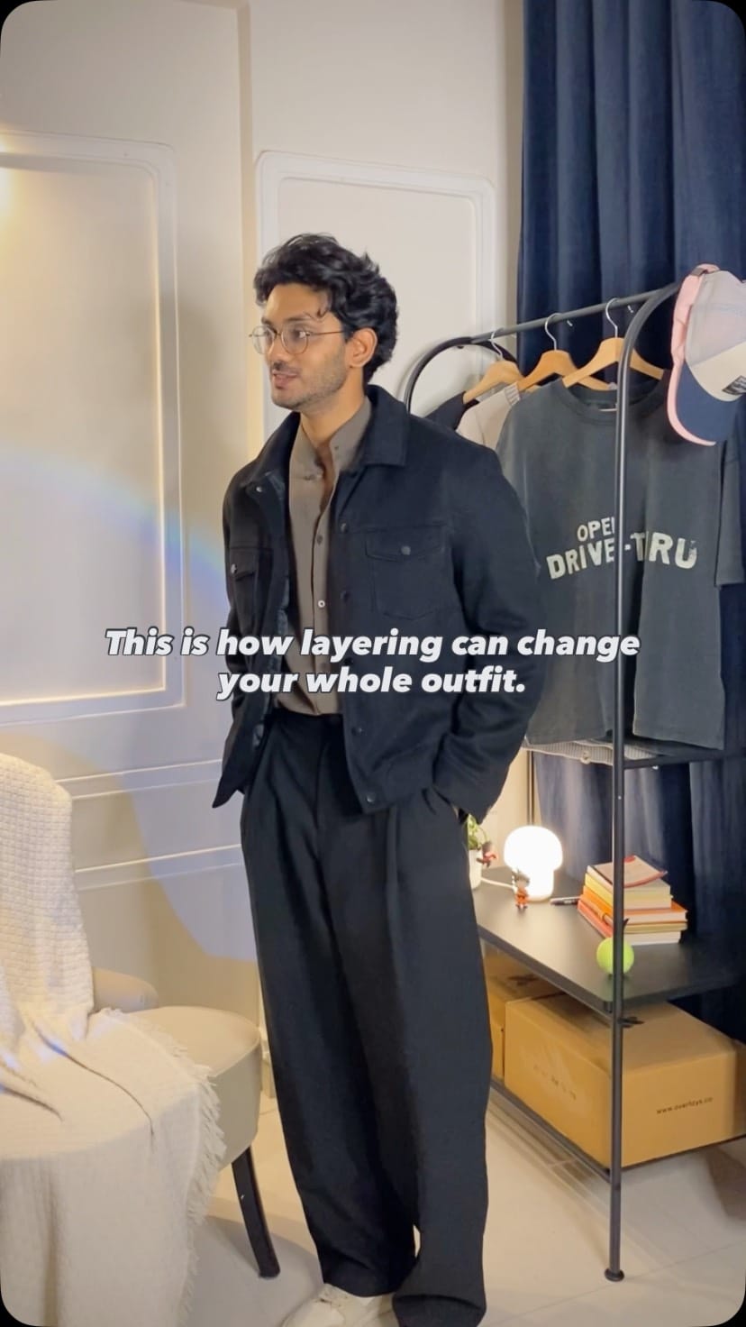 Comment "Link" or share the reel on my dm for the outfit.
This is how layering can change your whole outfit.
#fashion #mensfashion #basicoutfit #collegeoutfits #trendyoutfit #outfitinspo #explorepage #foryou #foryoupage #viral