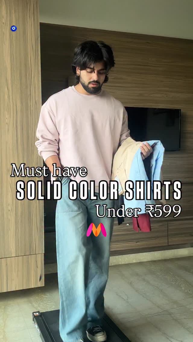 Solid color shirts