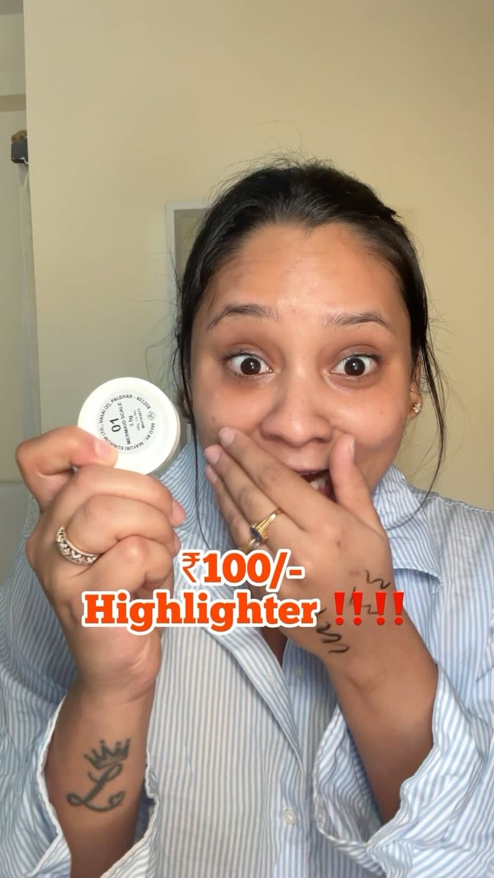 Comment “LINK” to get the link of this product in your DM ! 
( makeup hits , highlighter , ₹100/- highlighter , highlighter , gold highlighter , affordable makeup , viral makeup , makeup hits, Indian brand ) 
#lasyachittella #trendingreels #viralproducts #makeuplover #makeupaddict #highlighters #affordablemakeup #indianbrands #insightcosmetics #viral #trending #explore #fyp