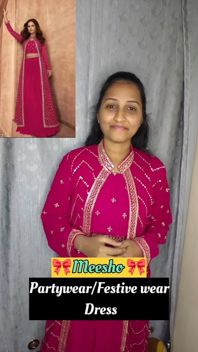 Designer dress @meeshoapp
.
.
.
#designerdress #partyweardress #festivewear #3pcdress #ethnicwear #wishlinked #meesho #viralreels #reels #meeshofinds #amazon #productreviews #reviews #meeshoproducts #budget #telugureels #eyebrows #fashion