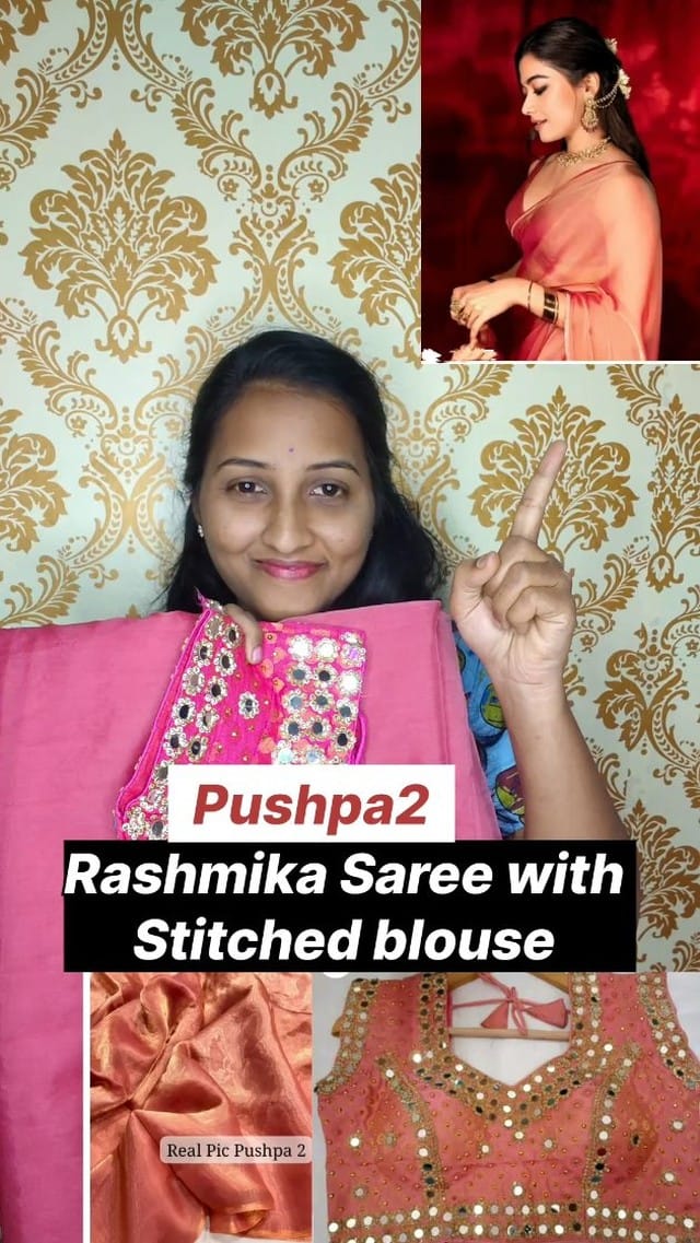 Pushpa2 Rashmika Saree with Stitched blouse @meeshoapp
.
.
.
#rashmikamandanna #rashmika #outfit #rashmikasaree #spacesilksaree #sareewithstitchedblouse #stitchedblouse #sarees #saree #meesho #meeshosaree #sareehaul #meeshosareehaul #meeshostitchedblouse #workblouse #wishlinked #viralsaree #spacesilksarees #trending #reelitfeelit #reelkarofeelkaro #reels #pushpa2 #alluarjun #srivalli #kissik #wildfire