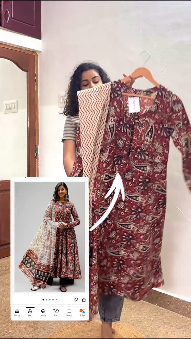 Comment “Link” to get the link in ur dm ⛓️‍💥 GRWM for a family event ♥️✨ Kurtaset from @amazonfashionin 
.
.
.
#amazonfinds #amazonkurtaset #kurtasets