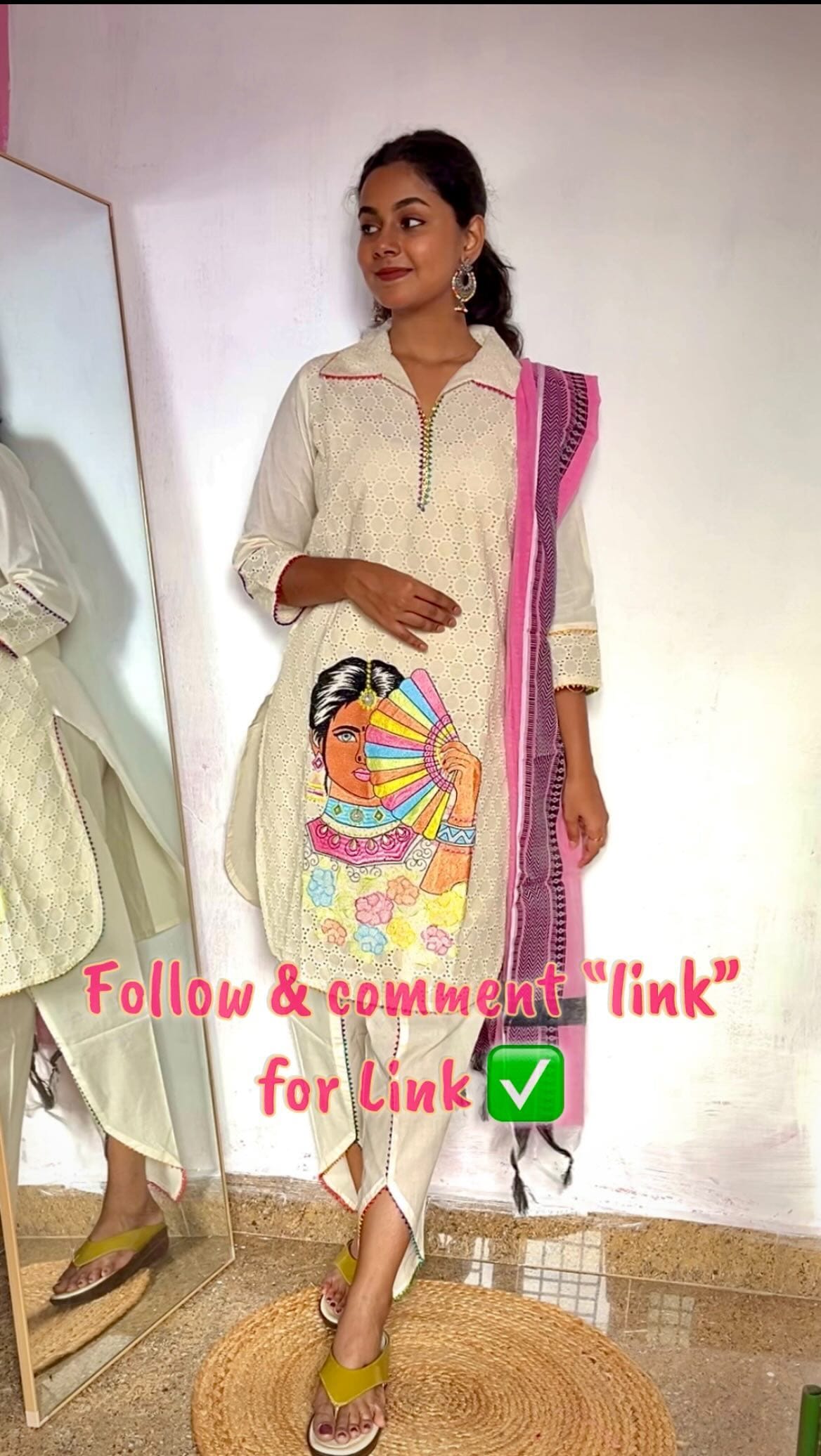 Unique cotton kurtaset 🩵💗