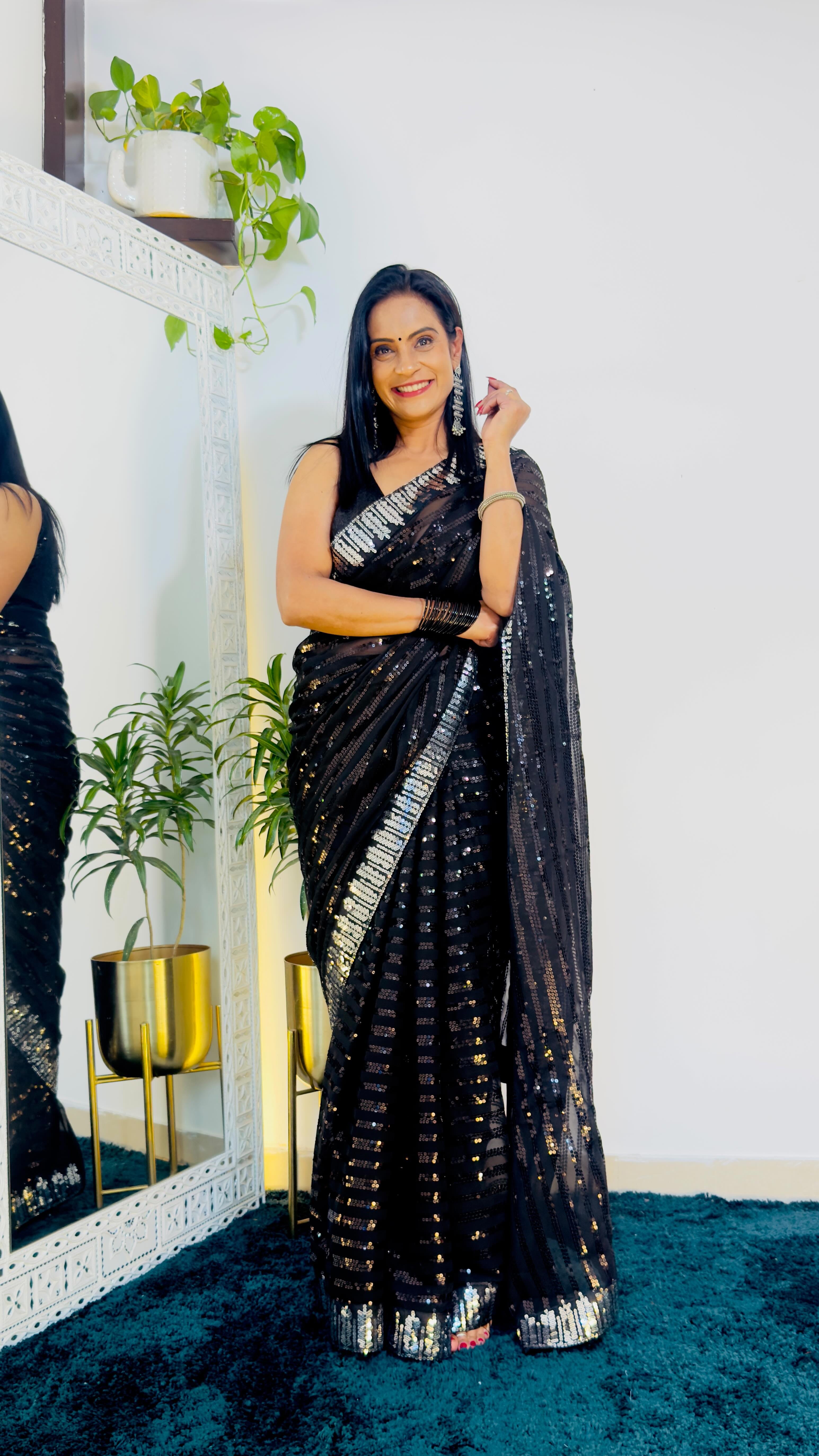 Drop a ♥️ for links. ✨⭐️
Black sequins saree , perfect for cocktail parties @flipkartfashionofficial @flipkartlifestyle all under 799.
Black saree, Cocktail Saree , sequins sarees, black sequins saree, black saree collection, cocktail sarees, party wear sarees, viral sarees , trending saree, winter wear sarees, new year saree . 
#blacksaree #blacksaree🖤 #cocktailsaree #cocktailsarees #blacksareecollection #seqiencesaree #sequencesaree #sareecollections #flipkartsaree #sareesale #sareedraping