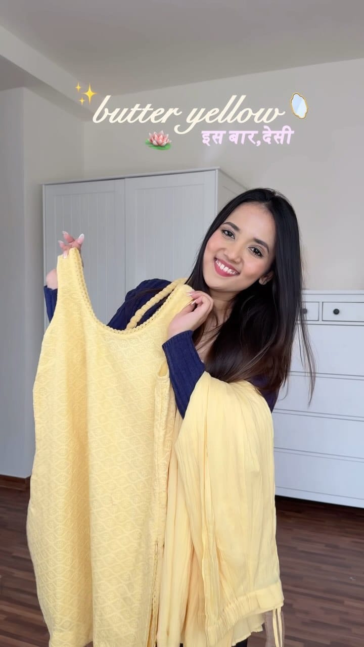 butter yellow, but desi 🤍✨🌙