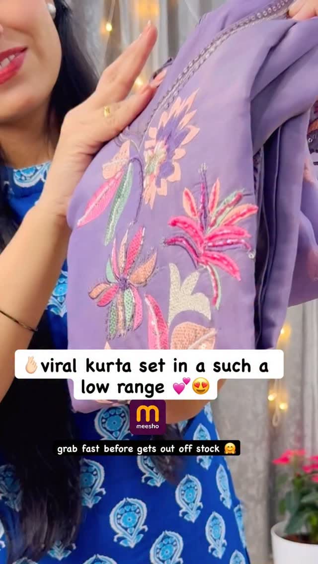 best quality 🫰🏻viral kurta set😍💕grab fast before gets out off stock 🤗 @meeshoapp 
#fashionReels #KurtaSet #IndianFashion #StyleInspo #TrendyOutfit
- #BestQualityKurta #EthnicWear  follow and Comment for link🫰🏻😍 @meeshoapp #foryou #wishlinked #trendingreels #viralvideos #trendingsongs #viralvideos #trendingsongs #trending  #look #saree #fashionista  #lifestyle #fashion #instagood  #instatrending #instatrend #sareelove #saree #silk #review