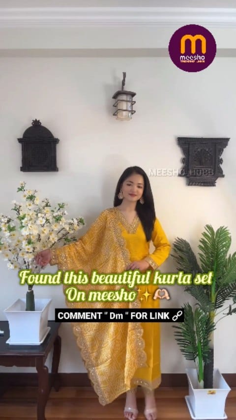 Yellow kurta set