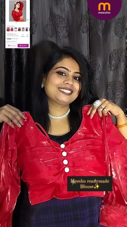 Comment down for link ( pp , link, dm) 
#meesho #meeshofinds #meeshohaul #meeshoblousecollection #meeshoblouse #wishlink