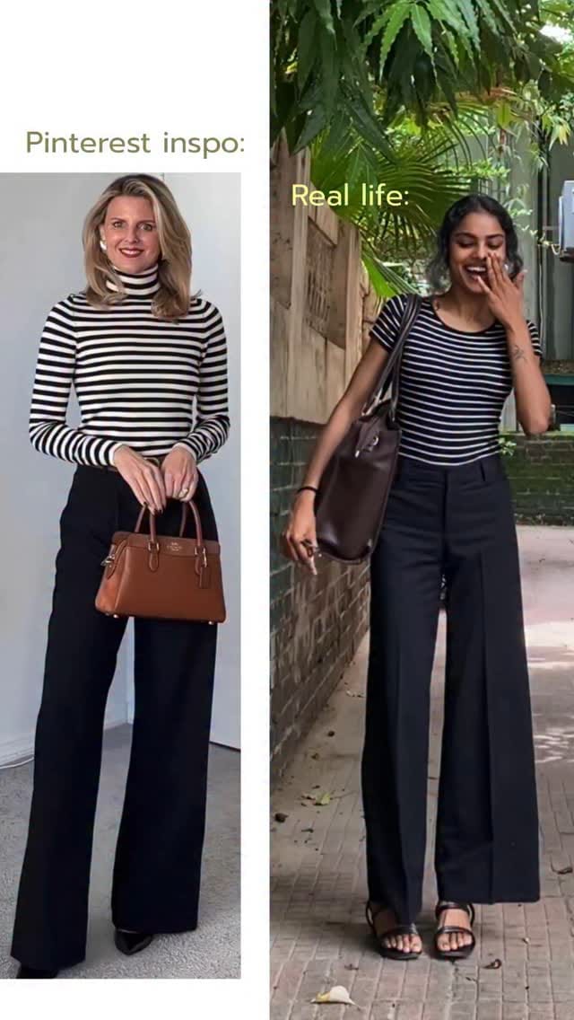 1 pants, multiple outfits 🥰
🎀🪿outfit deets: 
Pants: @hm 
Top: @hm 
Heels: @myzudio 
Bag: 📍Law garden, Ahmedabad 
Comment “link” for links🔔🫵🏻
.
.
.
.
#AajOfficeKyaPehnu #GRWMForWork #CAArticleship #IndianOfficeStyle #SimpleWorkFits #ArticleshipDiaries #ModestFashionInspo #EverydayOfficeLooks #explorepage✨ #trendingreelsindia #fyppppppp