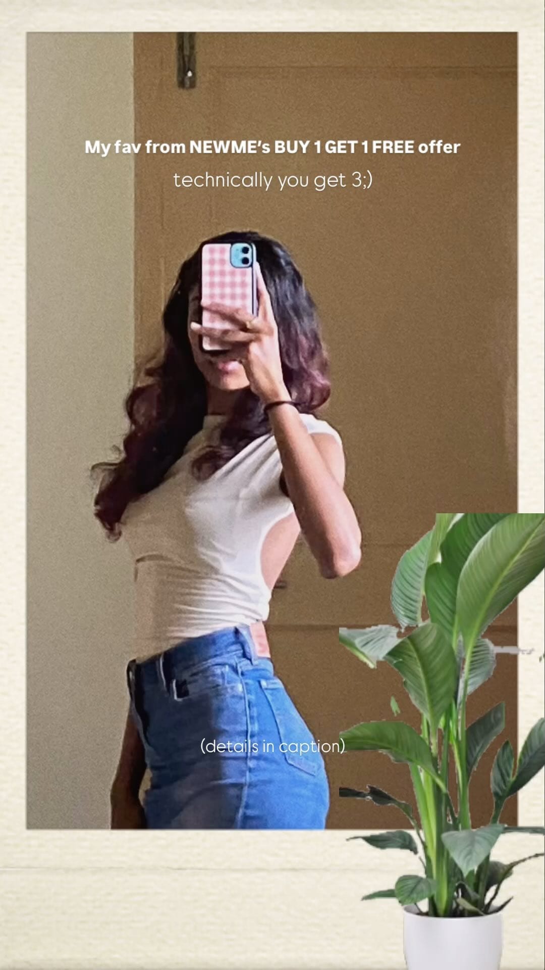 Brown office pants & viral backless top