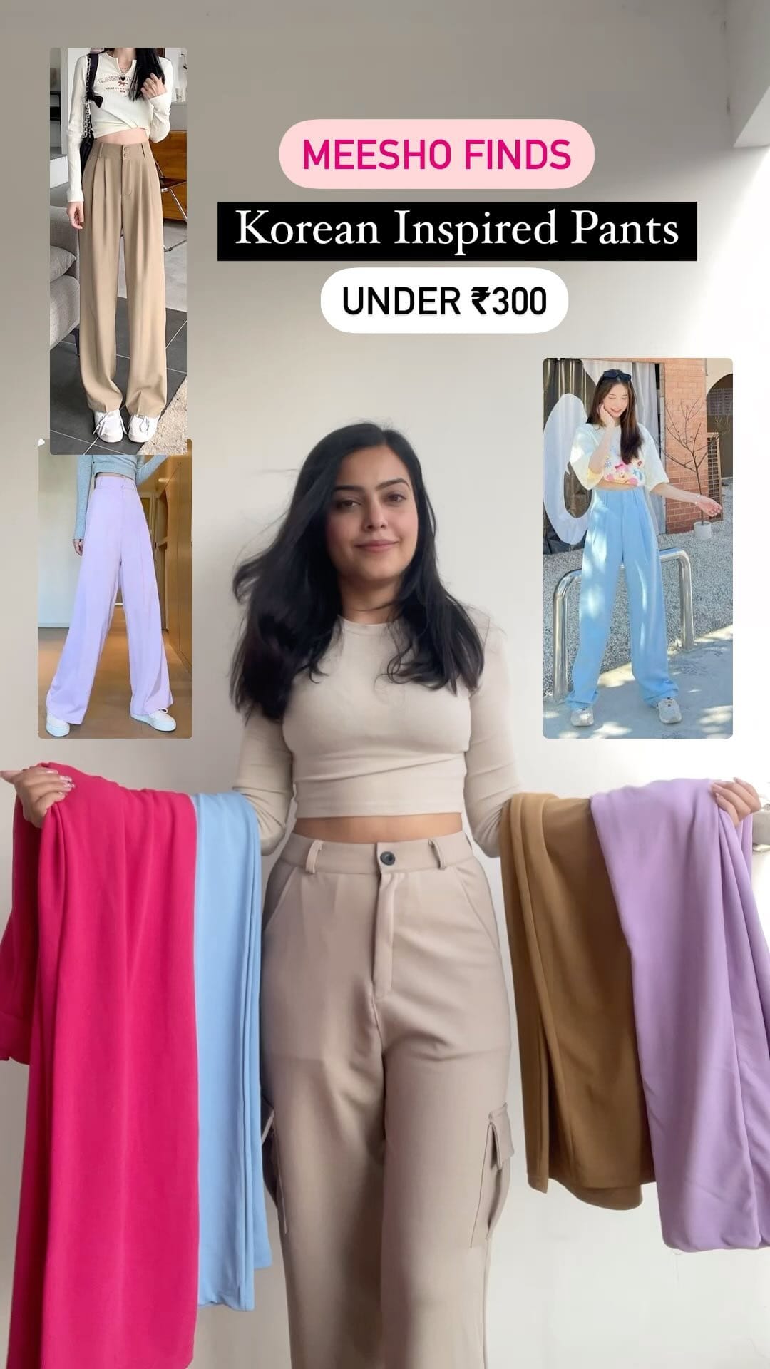 Korean inspired Pants Under ₹300