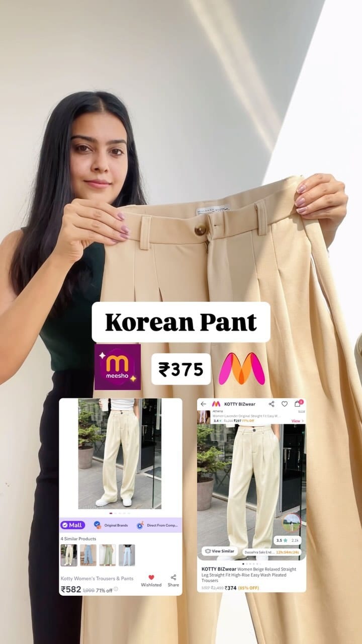 Comment ‘Link or ‘DM’ for the direct link
.
.
.
.
.
.
.
.
.
#ExplorePage #Explore #Trending
#kurti #myntrafinds #Cute #Affordablejwellery #MeeshoFinds #meeshodresses
#MyntraFinds #AmazonFinds #FlipkartFinds #CuteRedDresses #BirthdayOutfits
#NikitaDixit #FYP #FashionReels #pinterestfinds #affordablefashion #koreanstyle  #koreanfashion #koreanpants #pants #jeans #bottomwear #parachutepants #formalpants