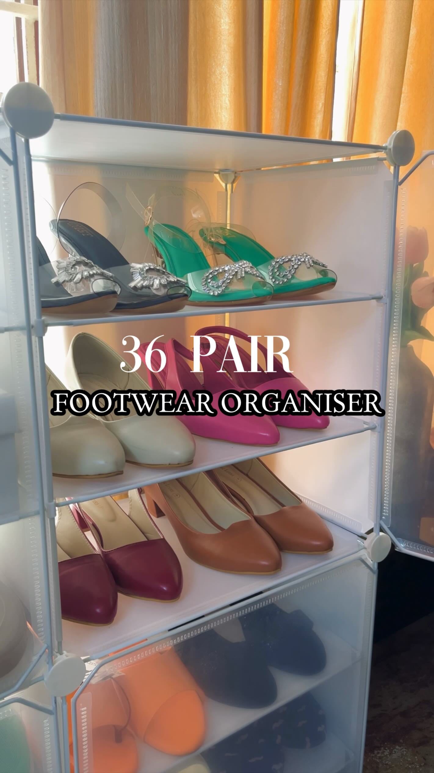Follow and comment for 🔗Sole mates in order, thanks to my new footwear organiser from Amazon! 👠🩴👟
#ShoeOrganizer #FootwearOrganizer #AmazonFind
 #HomeOrganization
#ShoeGameStrong