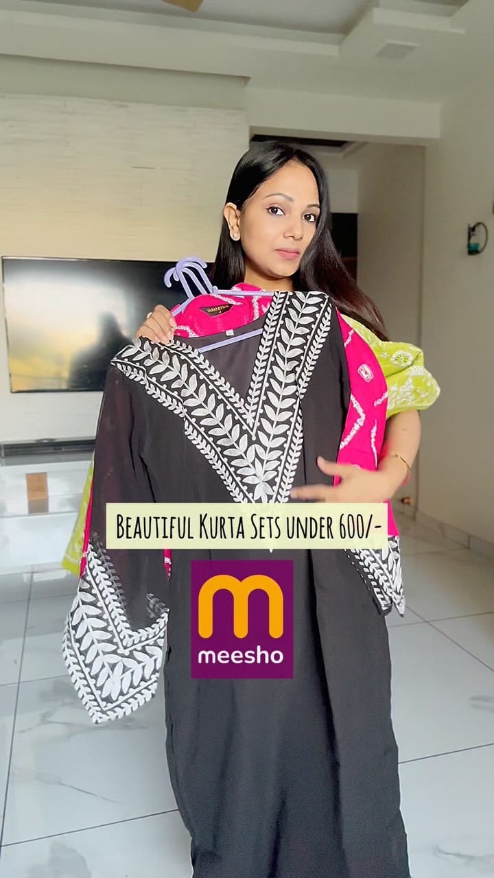 Kurta Sets under 600/- Comment for links 🔗 
Check my story & "meesho finds" highlight for links 💁🏻‍♀️
Share & Save for later 💗
[ meesho, meesho finds, kurta sets, v neck kurta, summer season, summer outfits, grwm ]
#kurtaset #meeshofinds #affordablefashion #meeshoapp #summeroutfits #indianfashionblogger #ahmedabadinfluencer #ahmdabad_instagram #fyp #viral #reels #trending #explore #instagram
