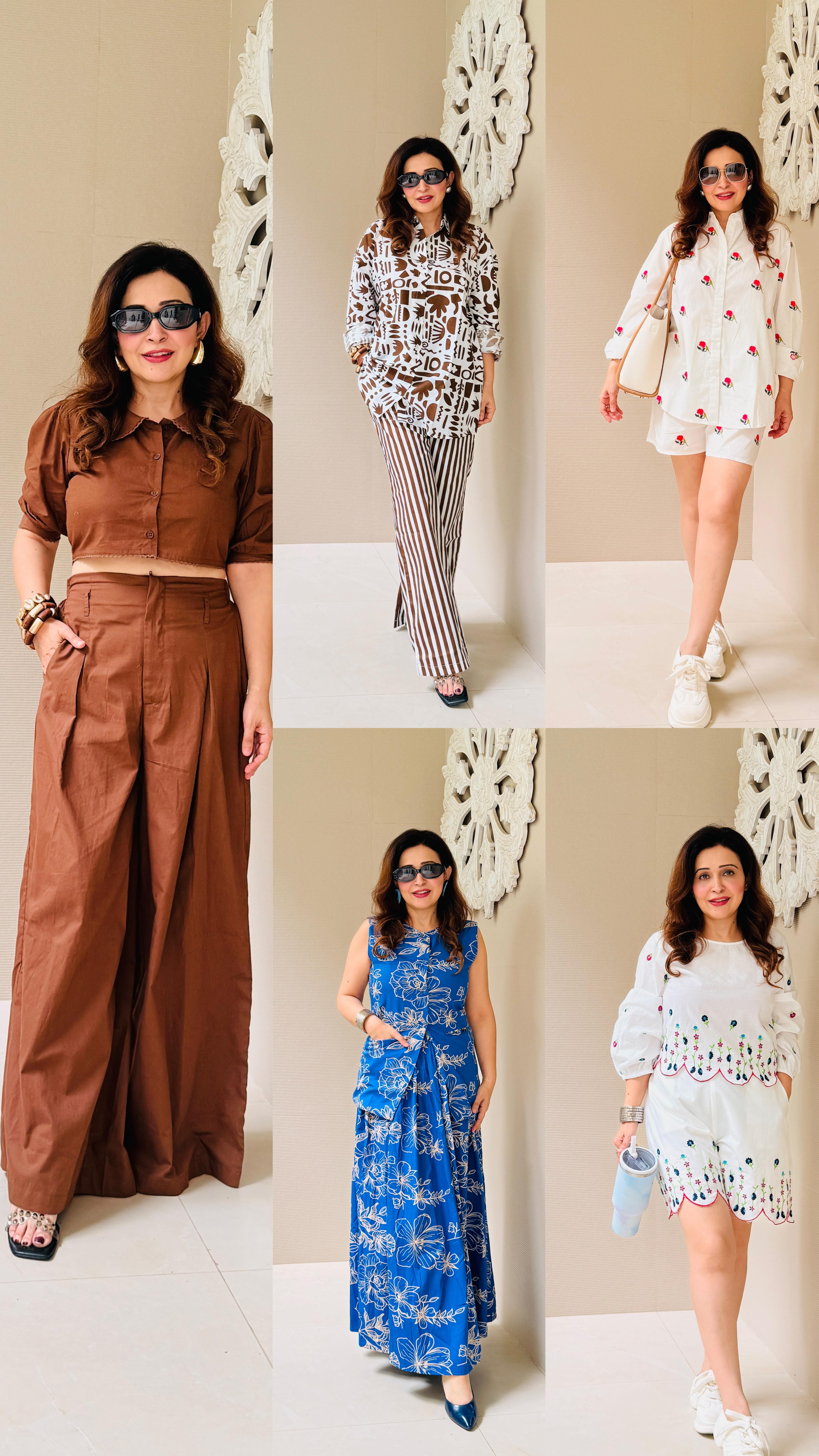 Comment down for links 🔗
➡️Try getting a size up in the brown coords set as the top is really crop
➡️Wearing size Medium in all except the last white coords set. Bought size large in that one. 
➡️Black bag - @charleskeithofficial ( bought from singapore )
➡️white bag - @linoperros