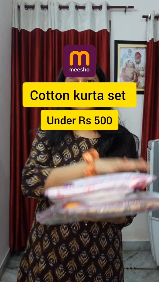 Summer cotton kurta set