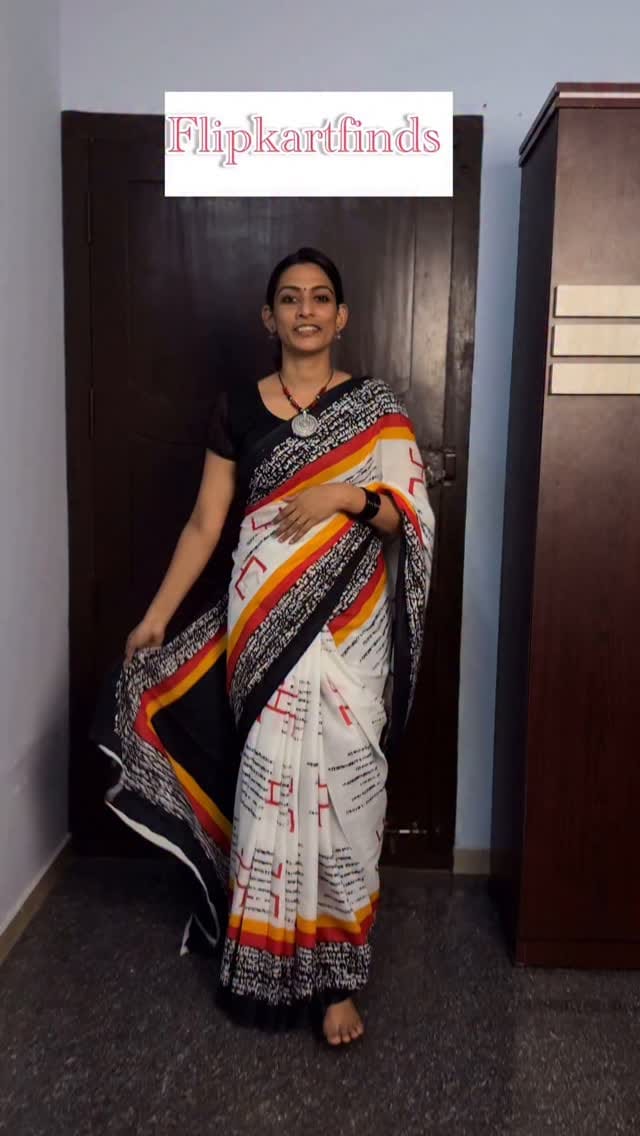 cotton saree#flipkartfinds