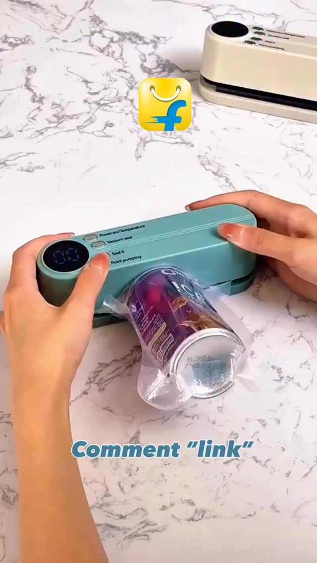 Electric vacuum sealer — food fresh rahe, space bhi bache. Smart, fast aur super useful.” #kitchengadgets #musthaveproducts #viralproducts