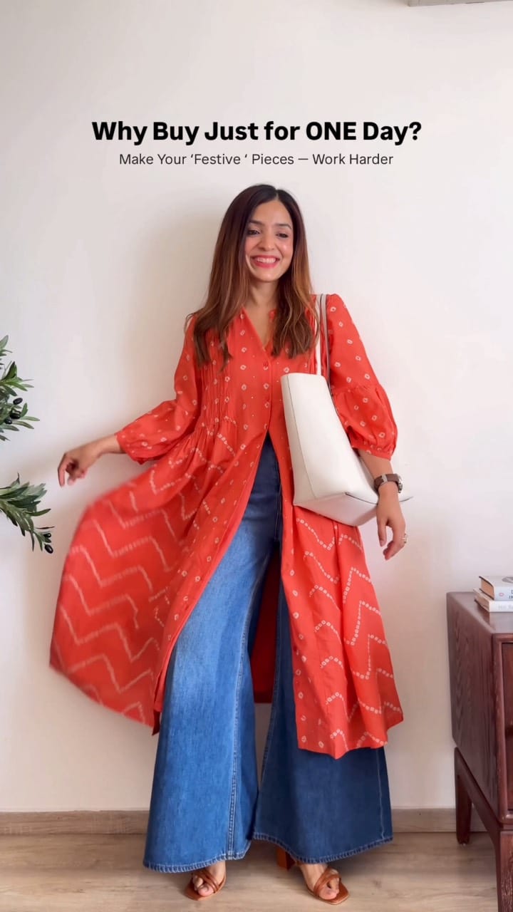 Stop wasting money on single-use outfits. Here’s your guide to help you make festive pieces work harder. ✨ Save this before your next festive splurge!
✅ Do’s:
✔ Choose lightweight, breathable fabrics like cotton silk, modal, or chanderi — they look luxe but are easy to carry and layer.
✔ Opt for subtle prints or elegant textures that don’t scream just for weddings.
✔ Pick timeless silhouettes — a-line kurtas, or co-ord sets that pair well with denims, palazzos, or even festive skirts.
❌ Don’ts:
✖ Skip heavily embroidered or trendy pieces that feel too “bridal” or will go out of fashion fast.
✖ Avoid colors that are too bright or overly loud dupattas — they’re hard to repurpose and limit repeat styling.
Loved how I styled this one kurta 6 ways?
👉🏽 Follow for more festive styling hacks and versatile outfit ideas.
👗 Share this with someone planning their festive shopping!
How to style one kurta multiple ways I Festive outfit ideas for office I Rewear festive outfits I What to wear for Diwali at work I Ethnic outfit repeat styling I Myntra kurta styling I Best kurta sets for festivals I How to repeat outfits without looking boring I Mix and match Indian wear I Budget festive styling
#FestiveStyling #RepeatWear #KurtaSetStyling #EthnicOutfitIdeas #WhatToWearThisFestiveSeason #IndianWearTips #MyntraFinds #DesiStyleHacks #KurtaRepeatLooks #SustainableFestiveFashion #RewearNotRebuy #SmartFestiveShopping #OnePieceManyWays #OfficeToPujaLook #IndianOutfitInspo #AffordableFestiveLook#wishlinked