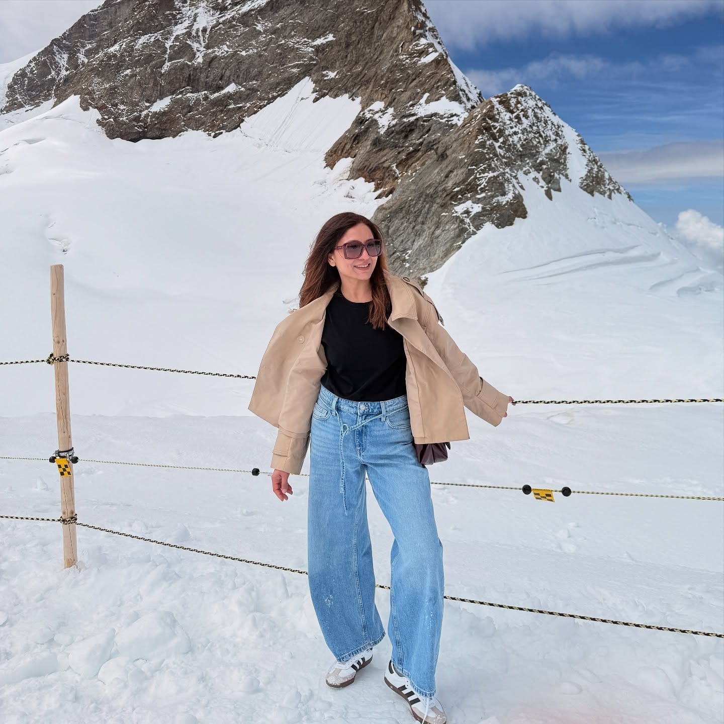 Postcards from Europe. Stop # 1: Switzerland 🇨🇭 
Always knew Switzerland was beautiful, but the reality is beyond imagination 🤍
Today we made it to the Top of Europe — Jungfraujoch ❄️. What a day!! And it’s only day one… can’t wait to explore more of this magical country. Tell me, is Switzerland on your bucket list? 🏔️
BTW, sneakers were my best decision for today — stylish and snow-proof 👟✨
Switzerland Travel I Jungfraujoch Top Of Europe I Grindelwald I Swiss Alps I Explore Switzerland I Switzerland Outfits I Travel Style I Travel Fashion I Switzerland Diary I Europe Trip I Stylish Travel I Travel Outfit Ideas I Swiss Mountains
#SwitzerlandTravel #TopOfEurope #Jungfraujoch #SwissAlps #Grindelwald #ExploreSwitzerland #SwissMountains #SwitzerlandDiaries #EuropeTrip #BucketListTravel #Wanderlust #TravelDiaries #TravelGoals #TravelInStyle #StylishTravel #TravelLooks #TravelAndFashion #OOTDTravel #TravelOutfitIdeas #travelwithstyle #wishlinked
