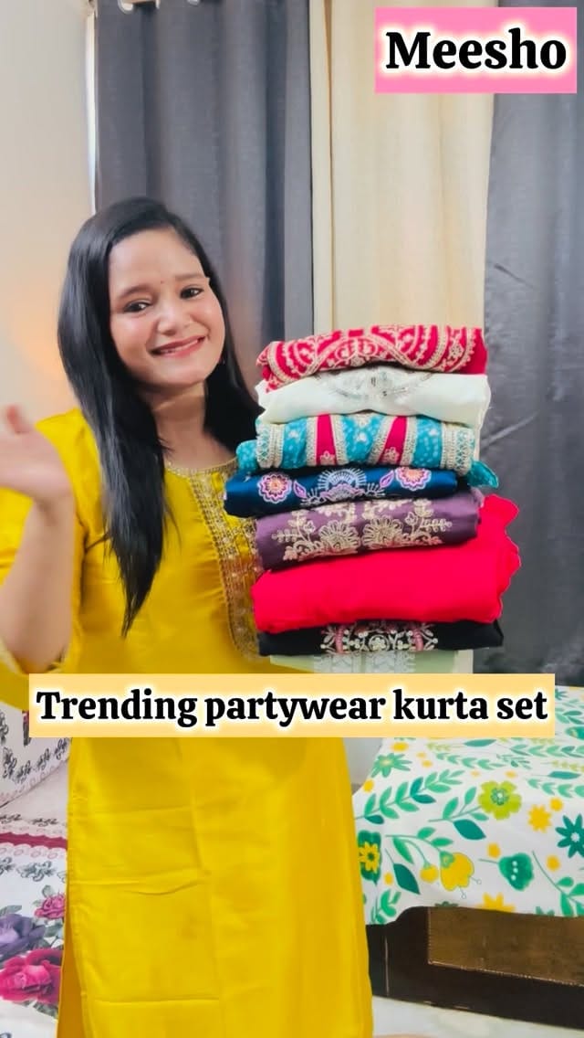 Meesho kurta set haul