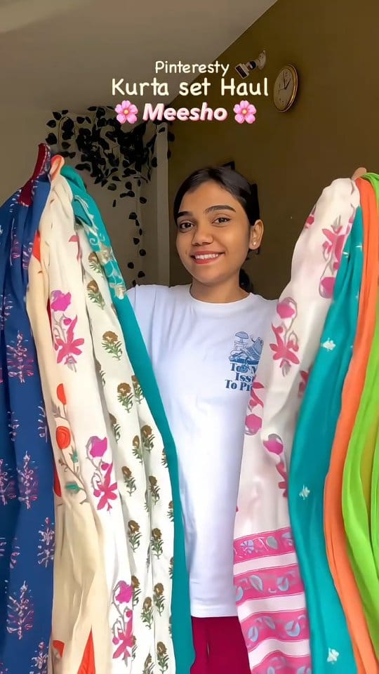 6 kurta sets, which is your fav… 🌼💗🐚🍀🦋
@meeshoapp