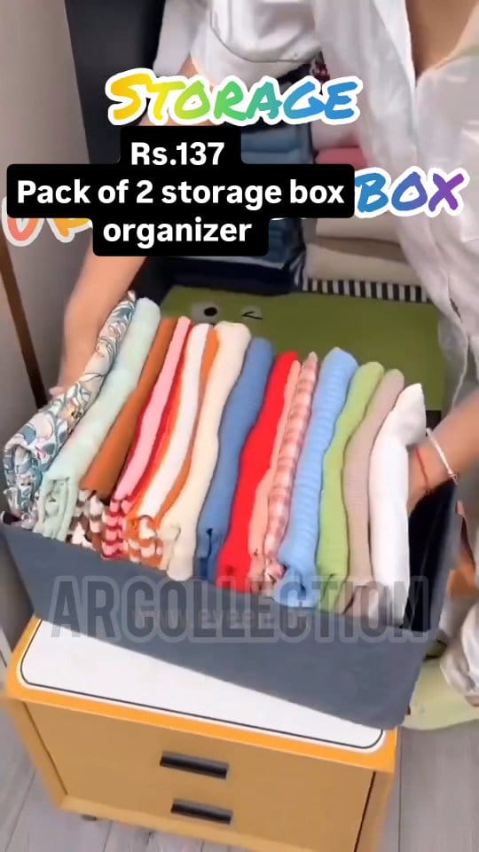 Storage box organizer for wardrobe 💯
Comment and Follow for link 🔗 
Wardrobe organizer,  storage box organizer, viral products, Instagram reels, review, explore, trending products, home essential,  wardrobe storage box, cloth organizer, flipkart finds, new goals, 
#storage #viral #wardrobe