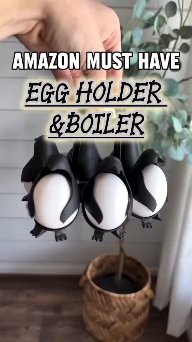 Penguin Egg holder & Boiler 🥚🐧
.
Egg holder, Egg stand, Kitchen essential,  kitchen must have products, viral products 
#explore #kitcheninspiration #reelitfeelit #egg