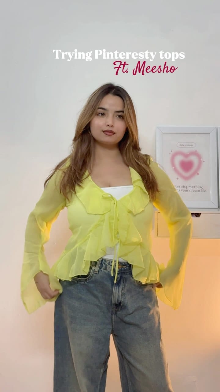 Comment for links🔗 
{meesho finds, meesho haul, Pinterest tops}