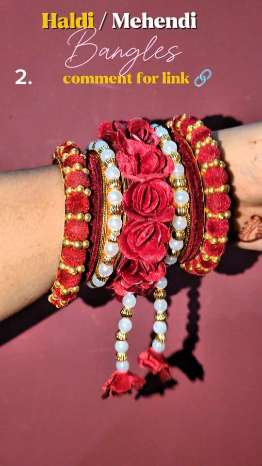 Haldi mehendi bangles