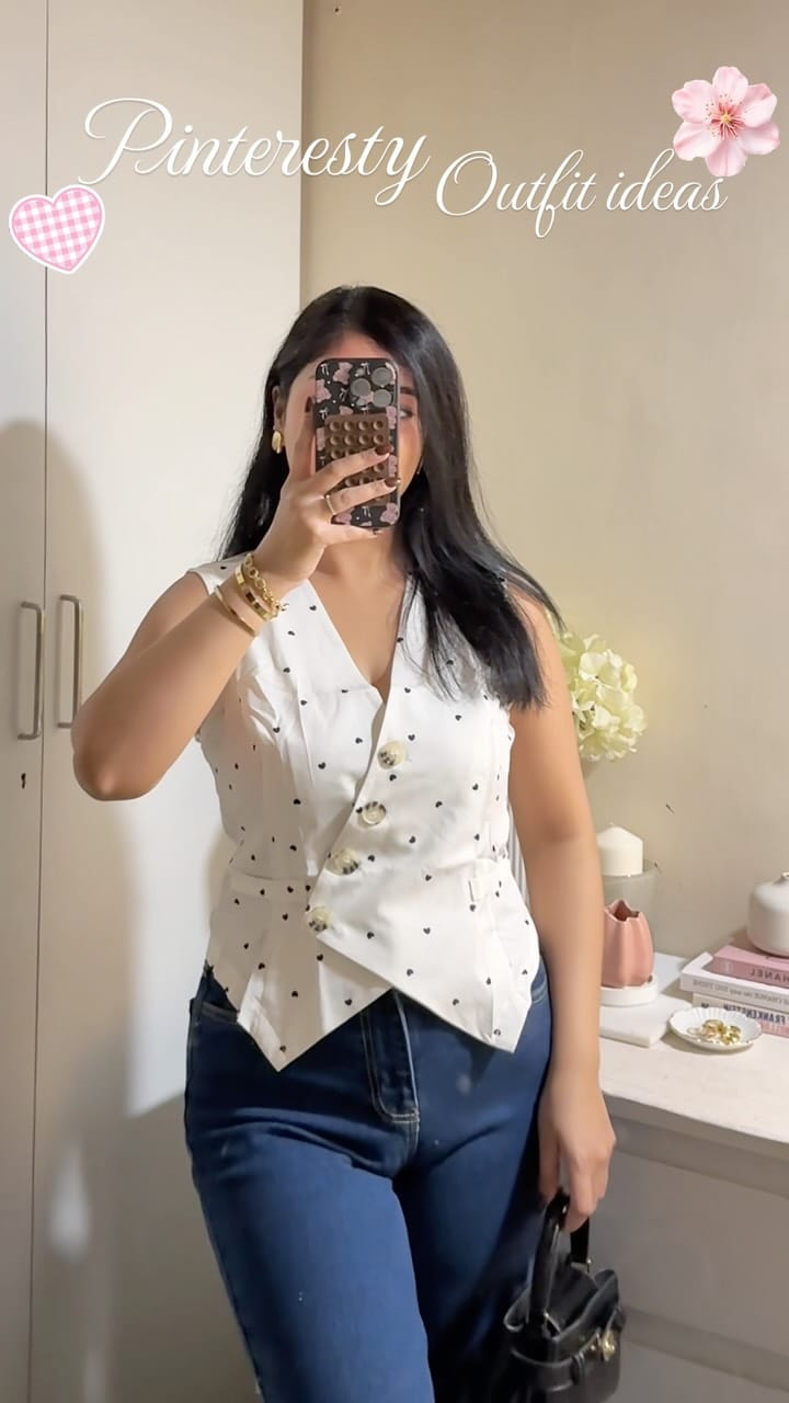 comment “Link” 🎀 to get outfit links in your DM 🔗 
.
.
.
.
.
( summer outfits, outfit ideas, Pinterest aesthetic, denim top, pink top, polka dots, skirts, trousers, waistcoat, chic outfit, old money outfits, ootd inspo, pinteresty outfits, summer trends )
#reelsinstagram #reelfashion #outﬁtinspo #outfitideasforyou #pinterestfashion #pinterestoutfit #pinterestaesthetic #thatgirlaesthetic #stylinginspo #oufitstyle #outfitrotation #wishlinked #fypシ #foryourpage