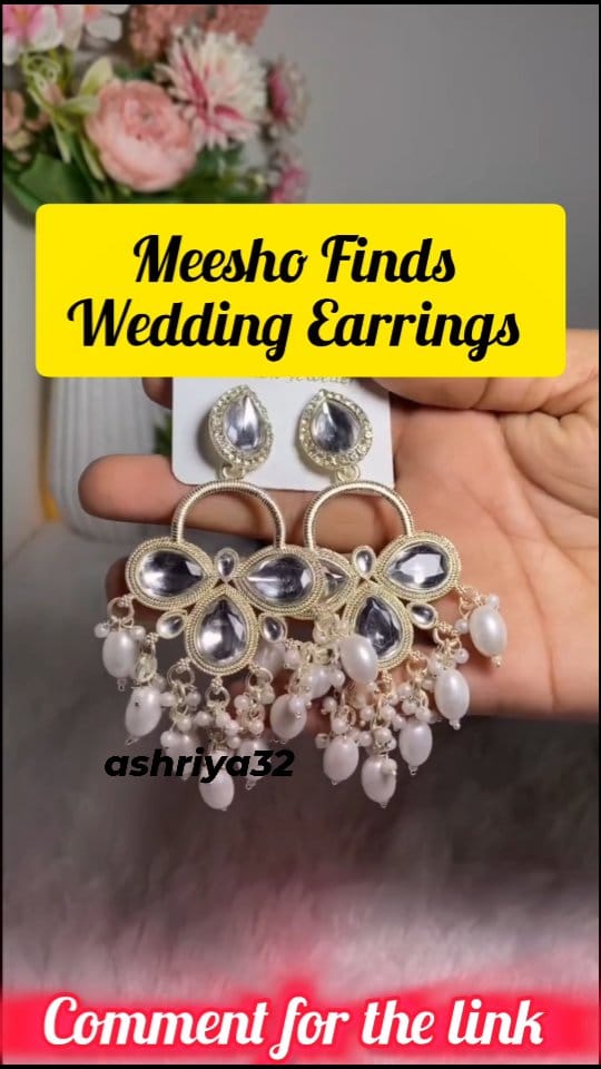 Meesho wedding wear earrings