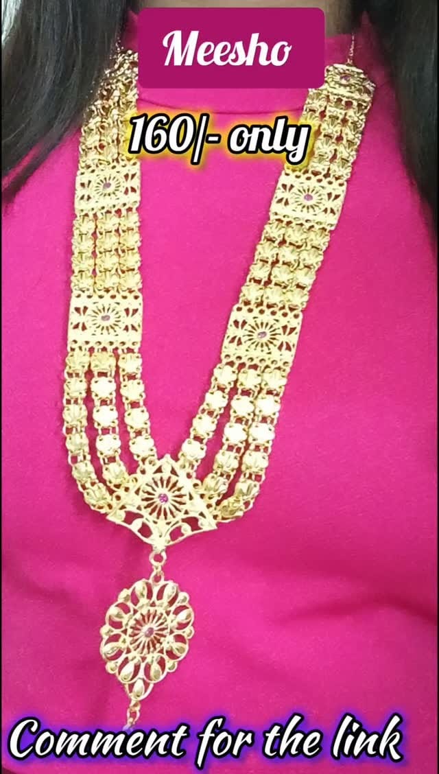 Meesho long jewellery just for 160/-