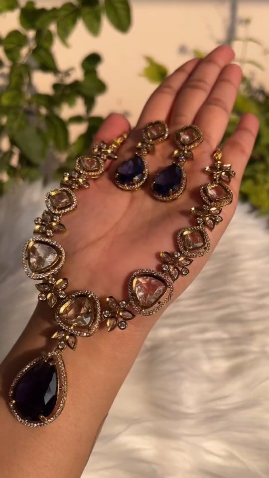 Meesho wedding wear jewellery set